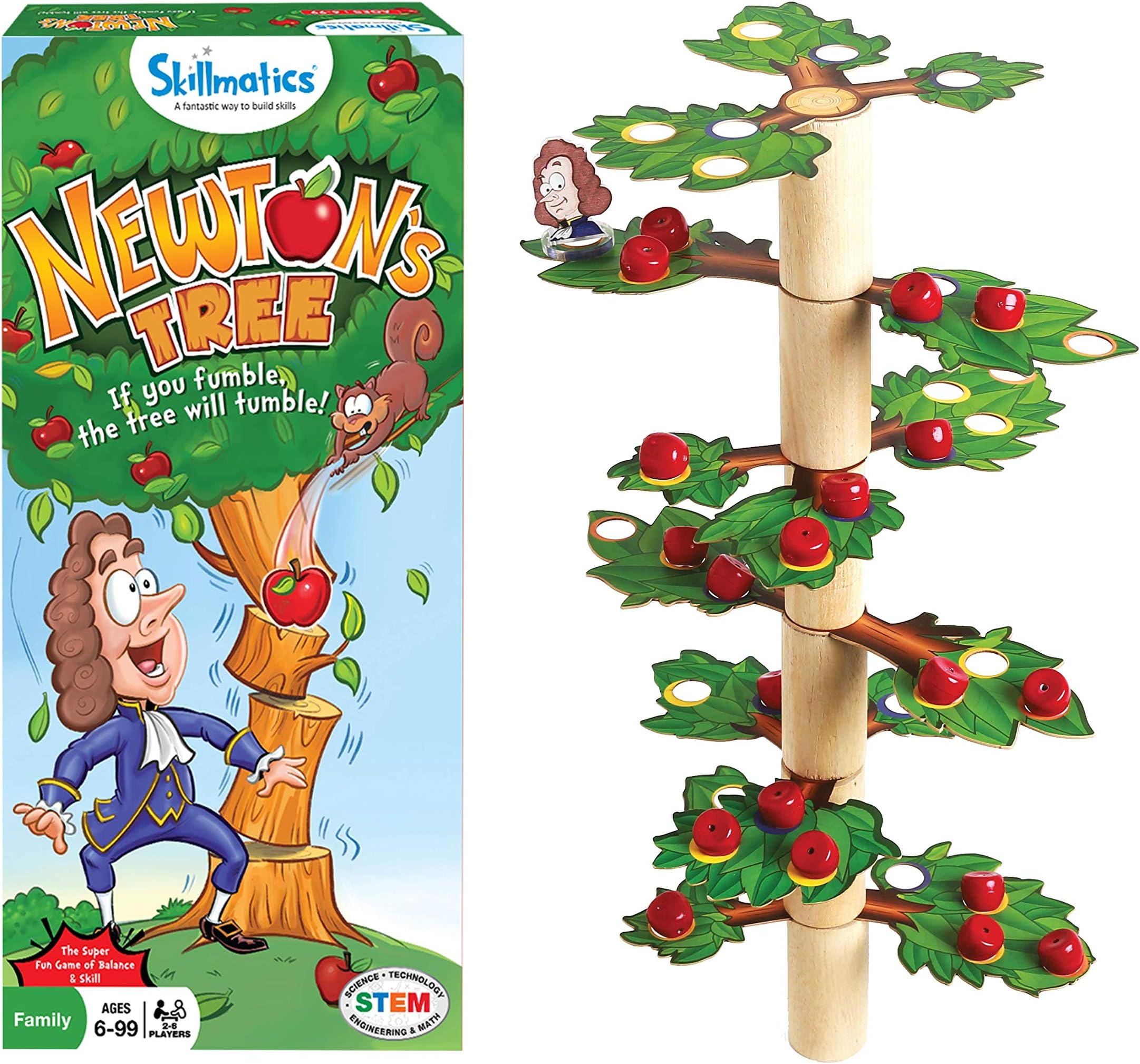 Skillmatics Educational Game : Newton's Tree Gift for 6 Year Olds and Up Balancing, Stacking, Strategy and Skill Building Game, multi, SKILL74NTB