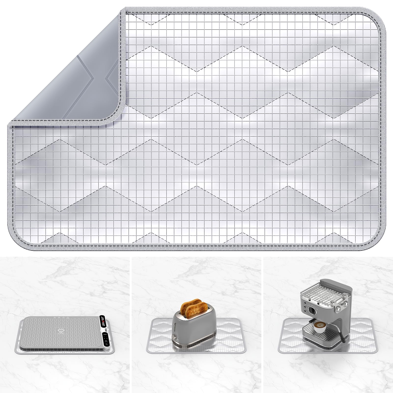 Tapis résistant à la chaleur Jripae 61x38cm pour chauffe-aliments et friteuse