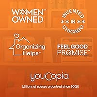 Vista 6 de YouCopia TeaStand - Organizador de bolsas de té con compartimentos desmontables transparentes, organizador de almacenamiento para gabinete