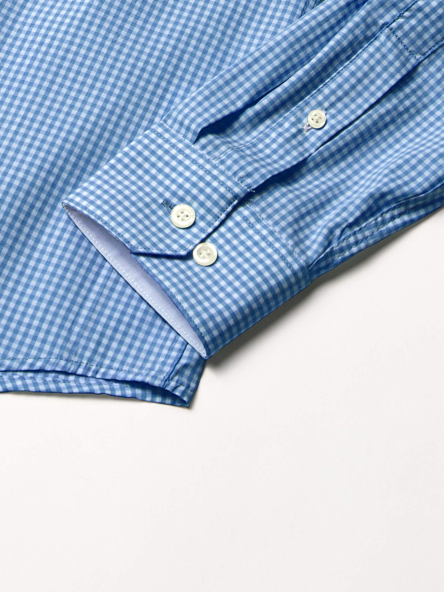 Izod Koszula na guziki Mężczyźni Slim Fit Button Down Long Sleeve Stretch Performance Gingham Shirt