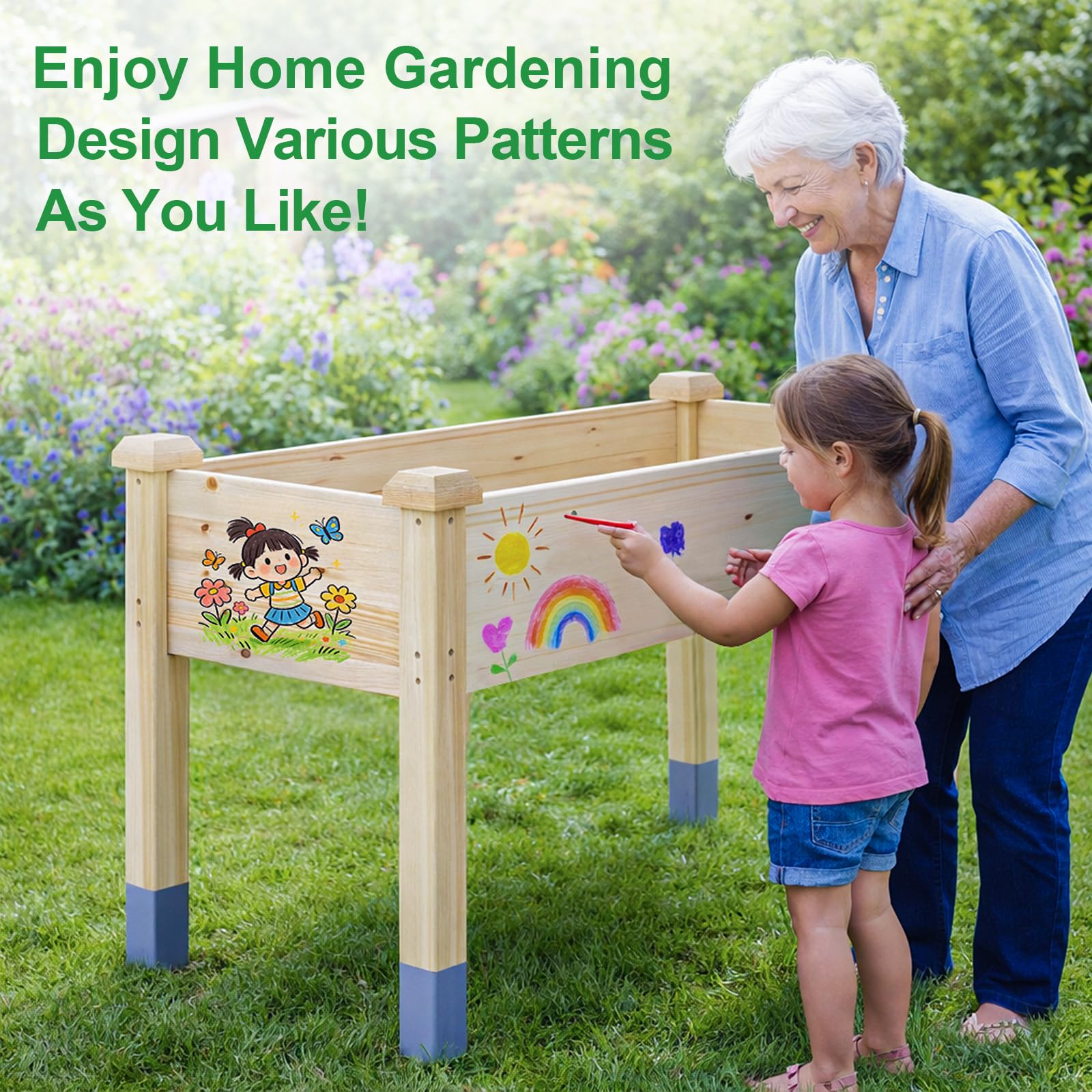 MIXC Raised Garden Bed - Durable Outdoor Planter -9