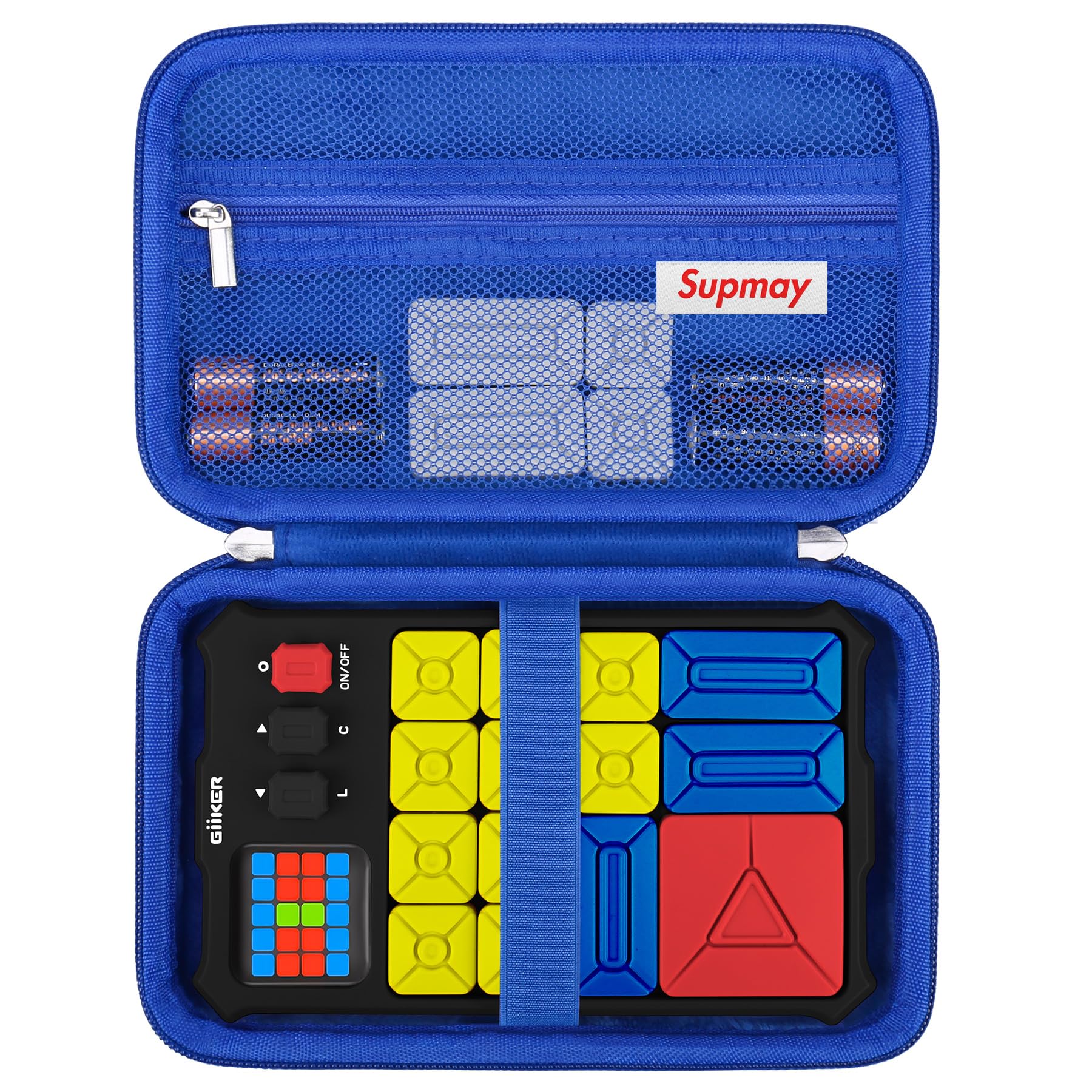 Hard Travel Case For GiiKER Super Slide Puzzle - Protective EVA Case With Mesh Pocket