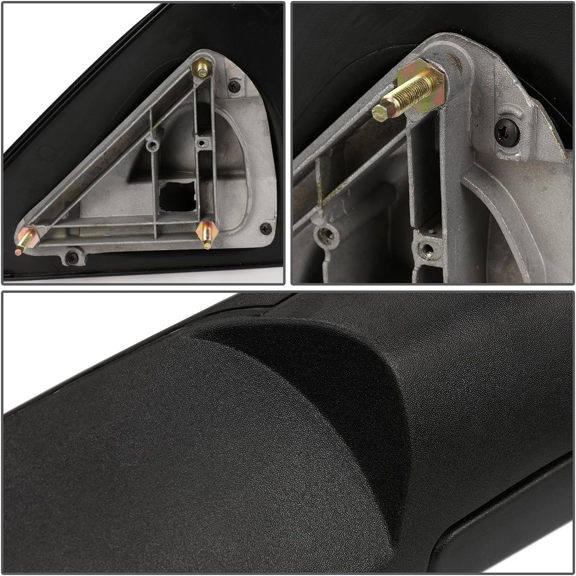 DNA MOTORING TWM-012-T222-BK Pair of Towing Side Mirrors (Driver & Passenger Sides),Black