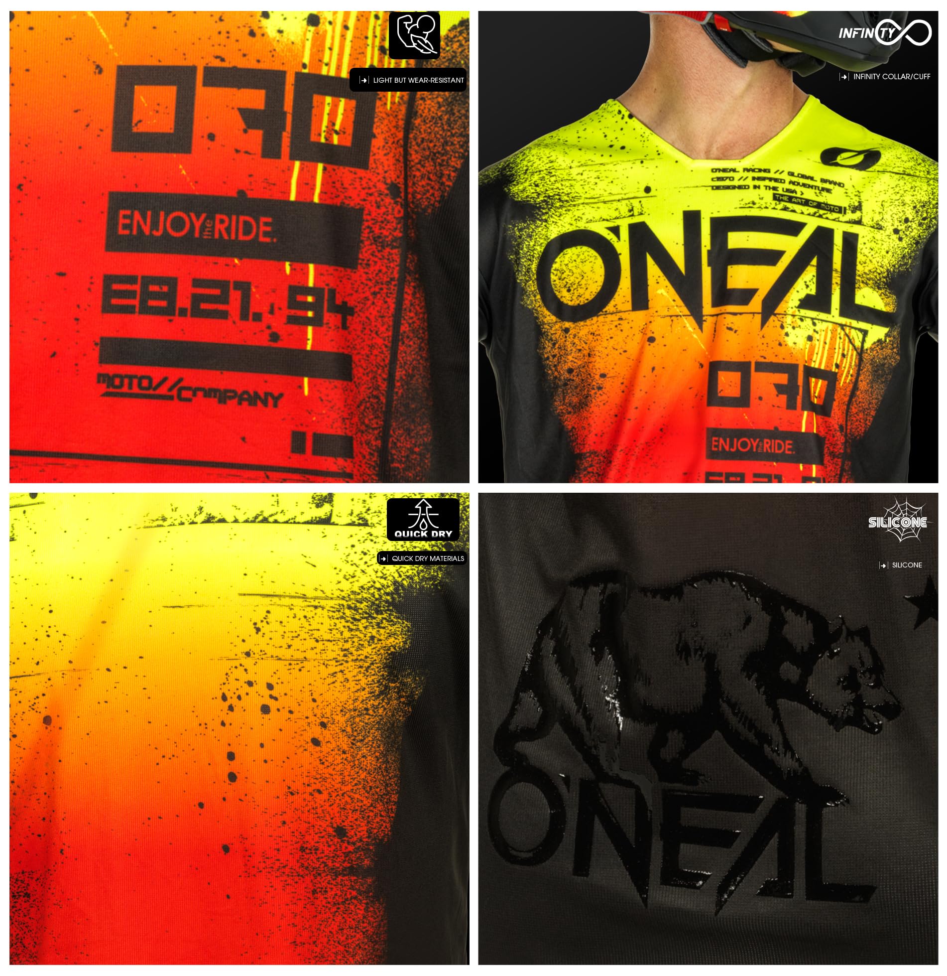 O'NEAL | Pantaloni Motocross | Enduro Motorcycle | Tessuto Denari Resistente, con Grande libertà di Movimento, vestibilità Atletica | Pantaloni Mayhem Lite Blocker | Adulto