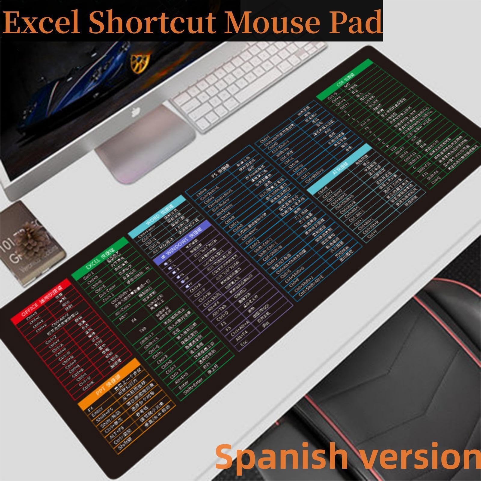 Alfombrilla De Ratón Con Teclas De Acceso Directo De Excel