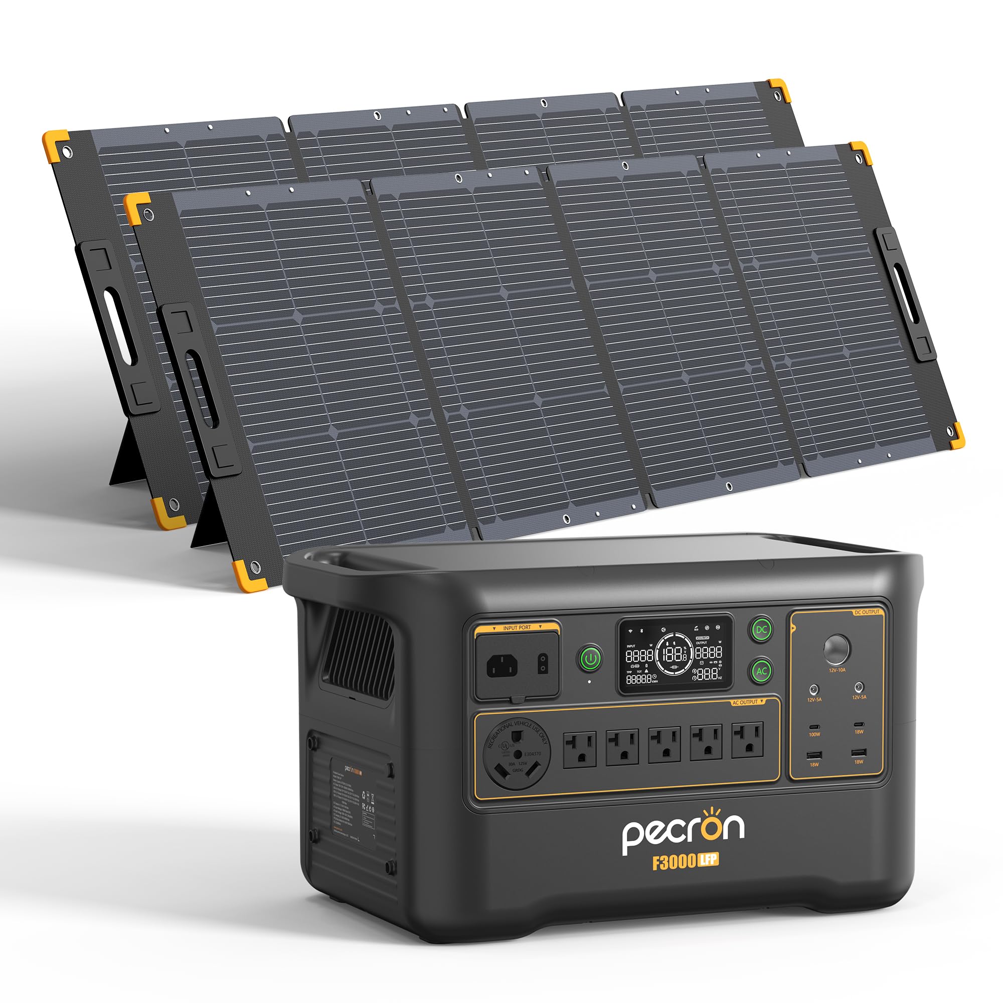 ポータブル電源セット 30,000mAh ソーラーパネル Amazon.co.jp: PECRON ポータブル電源 F3000LFP 3600W/3072Wh 大容量