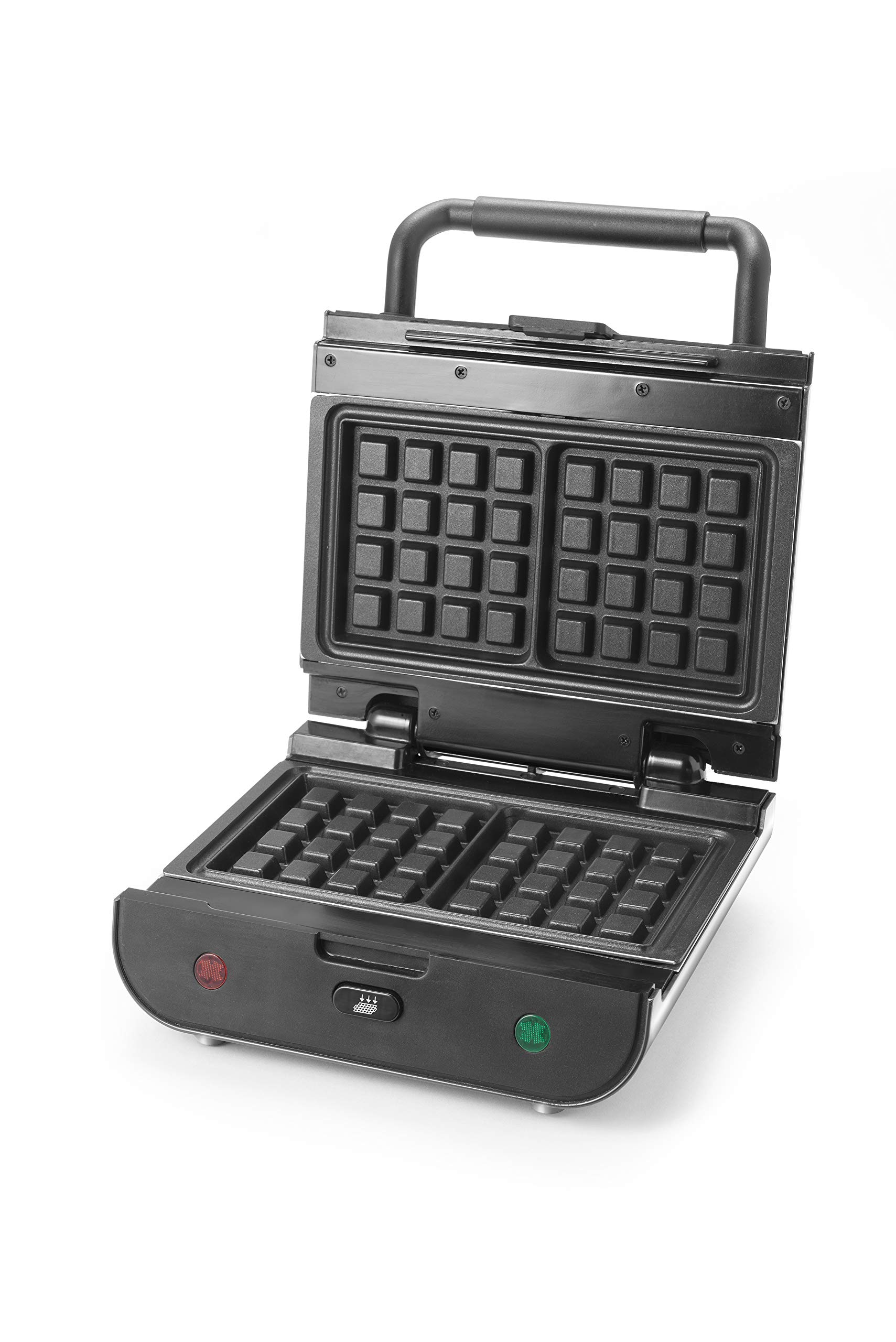 Senya Silver an Gaufrier - Sandwichera 2 en 1 Duo Waffles, juego de 2 placas intercambiables con revestimiento antiadherente, 800 W SYCK-WM003S