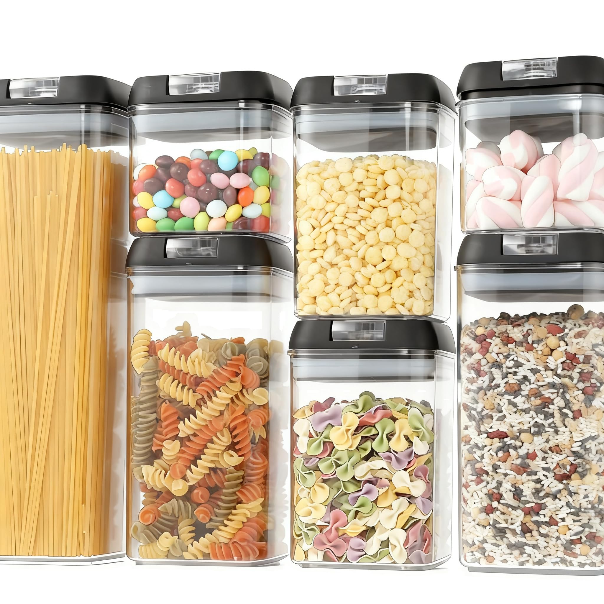 Grips Snacks With,Copertina nera opaca con fibbia trasparente