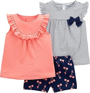 Simple Joys by Carter's Toddlers and Baby Girls' 3-Piece Playwear Set