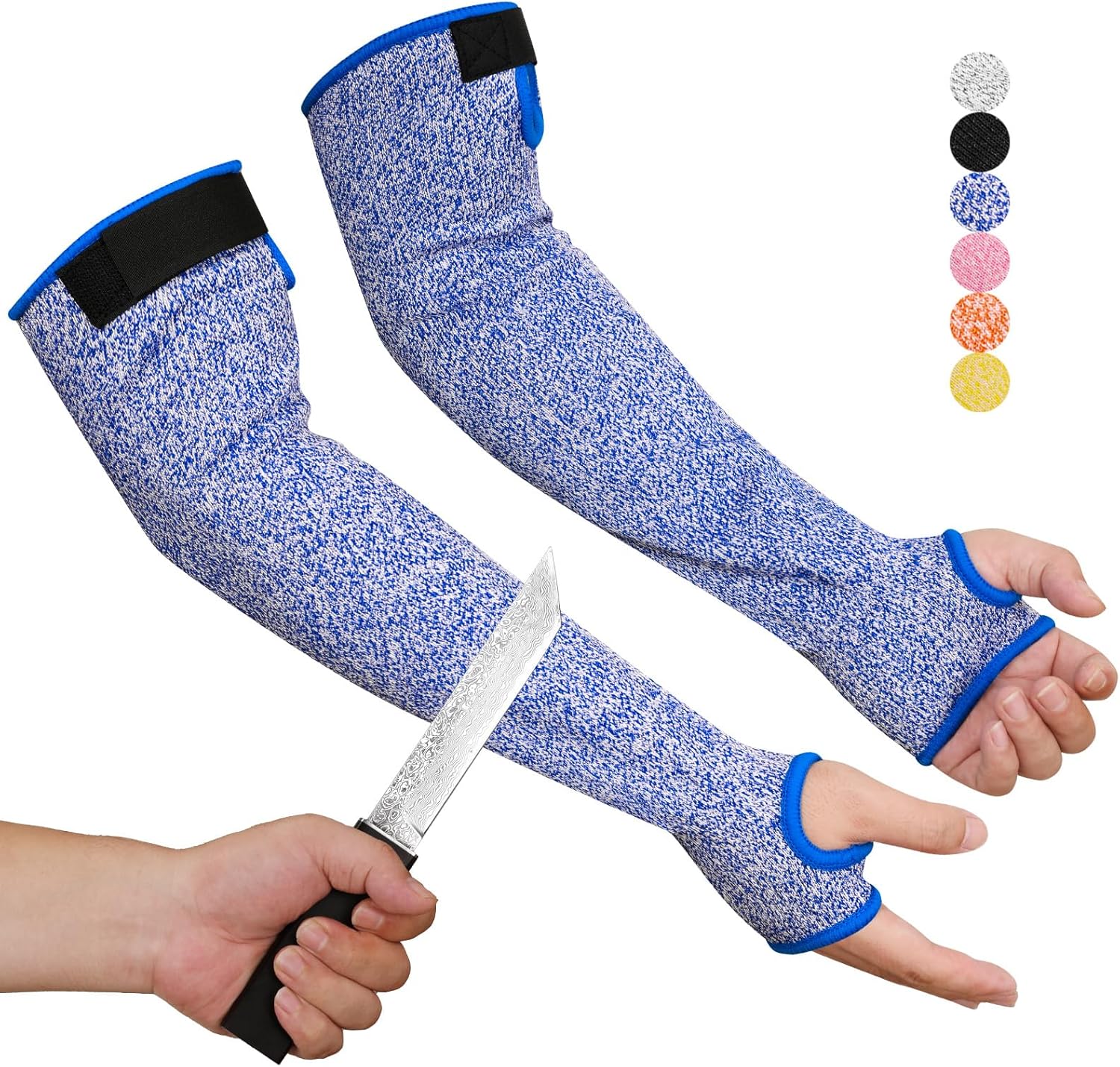 Cut Resistant Arm Sleeves for Men Women, ANSI A6 Arm Protectors for Thin Skin& Bruising for gardening Farming Yard