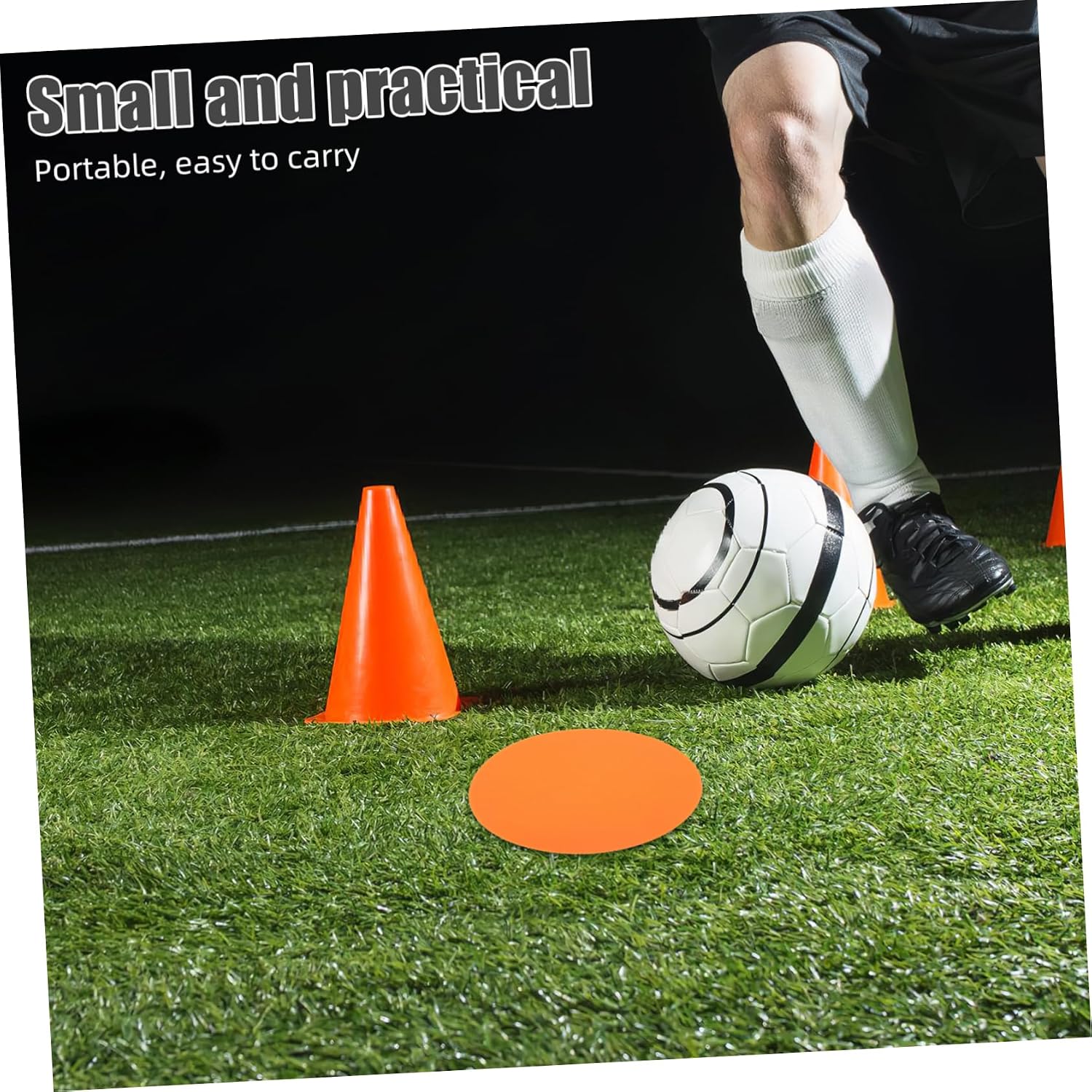 8pcs Flat Soccer Disc Markers for Training Non-Slip Agility Training Tools for Football Enhance Skills and Coordination Durable Round Markers Colors
