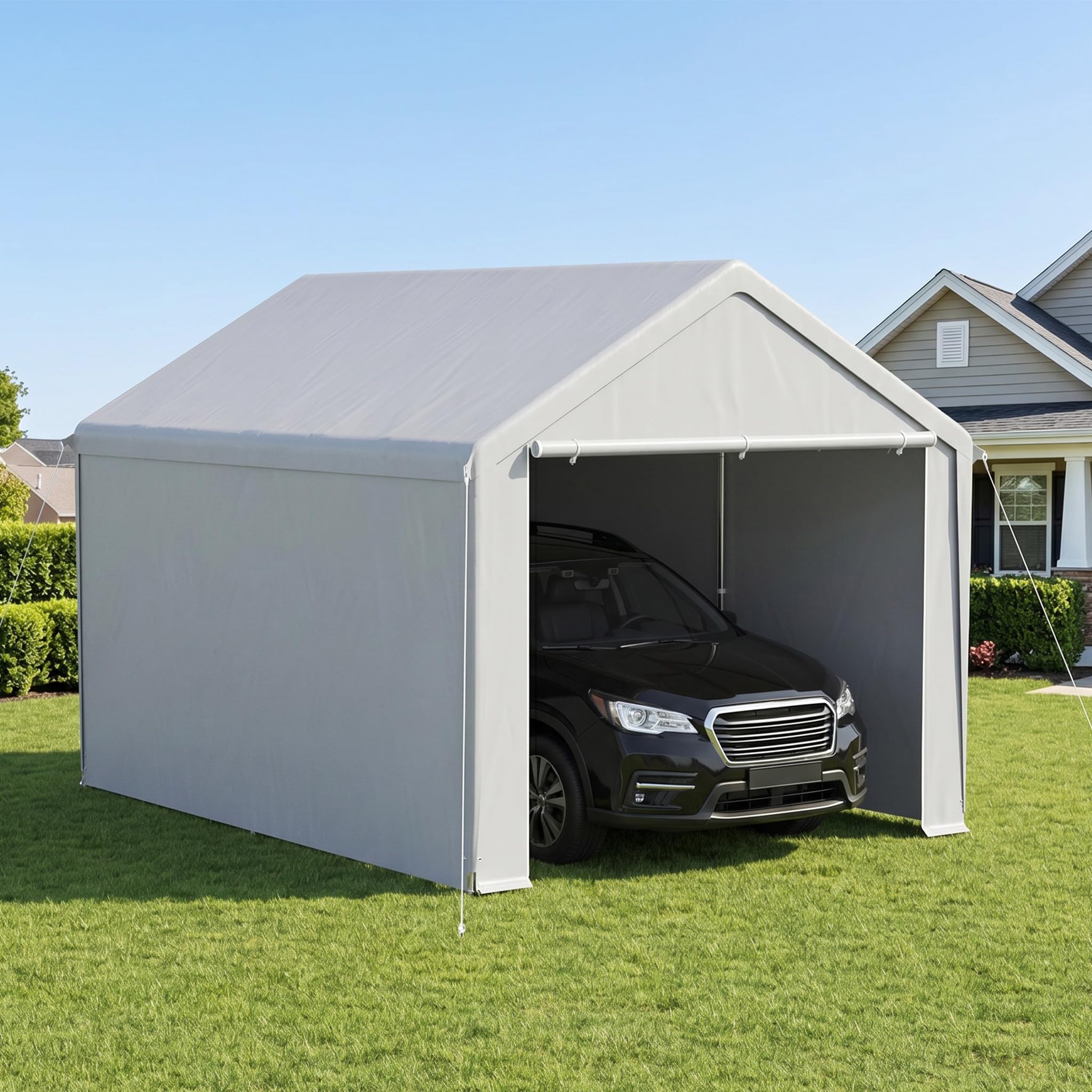 Tenda da campeggio per garage 3 m x 4 m impermeabile UV