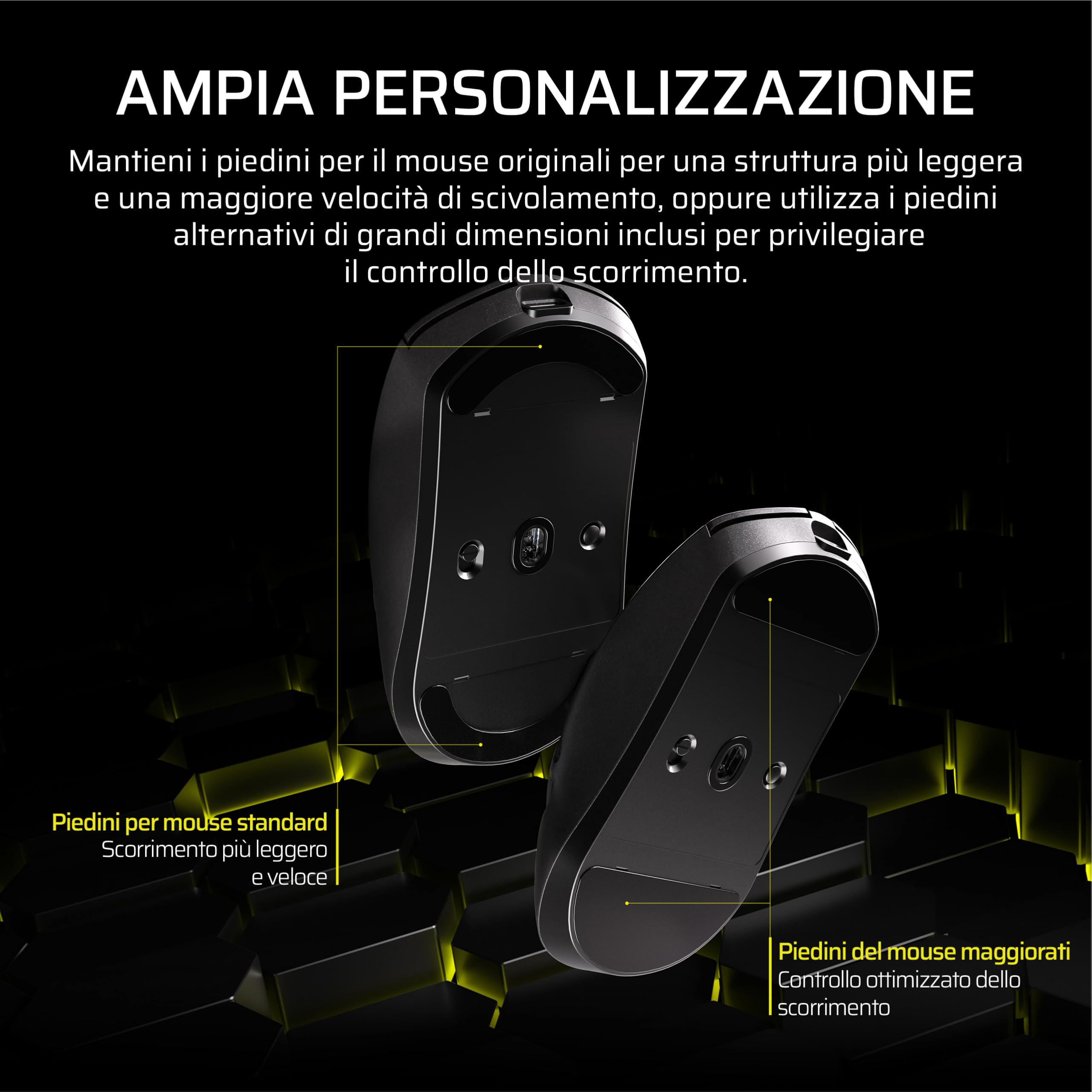 Corsair SABRE v2 PRO MG FPS Mouse Da Gioco Wireless – Nero | Sensore MARKSMAN S Da 33.000 DPI, Hyper-Polling a 8.000 Hz, Magnesio Resistente, Leggero, Batteria Fino a 120 Ore,