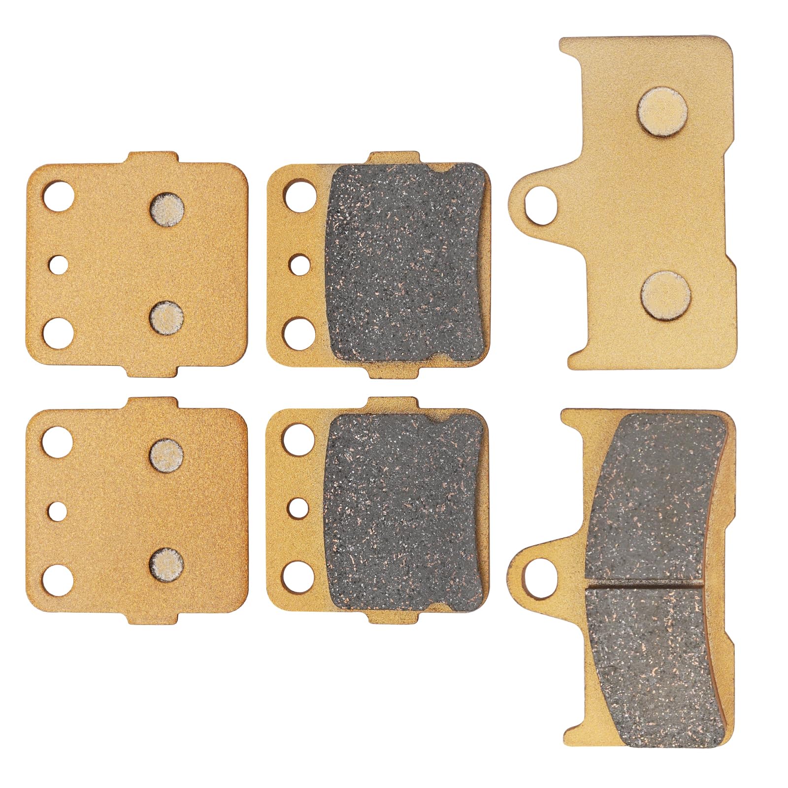 Semi-Metallic-Pro Vorder und Hinter bremsbeläge für Yamaha Grizzly 660 YFM660 2002-2008