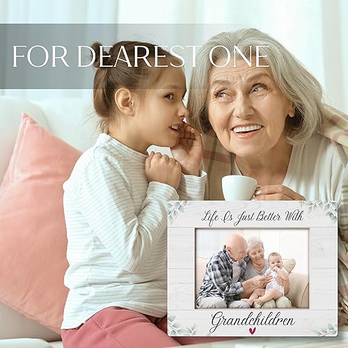 Miniatura 4 de Marco de fotos para abuelos de 5 x 7 pulgadas, marco de fotos para nietos, marco de fotos para nietos, marco de fotos para abuelos, regalos para