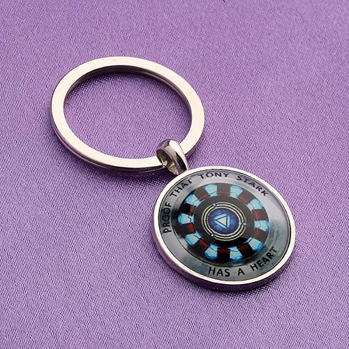 Miniatura 3 de Llavero de Iron Man, regalo para el fan de Iron Man, joya de la prueba de que Tony Stark tiene un corazón, llavero de Tony Stark, regalo de los