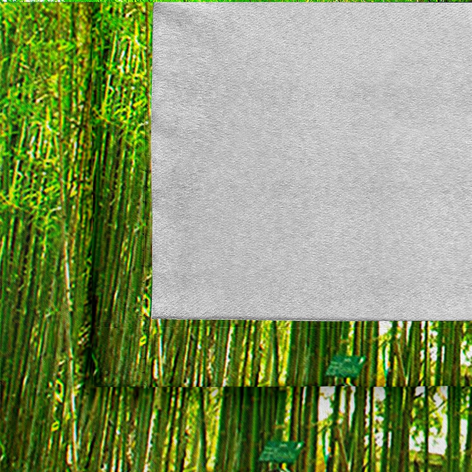 Gualiy Rideaux Chambre Occultant, Rideau Salon Fenetre Paysage Arbres Natures Rideau Vert Lot de 2 137x183cm