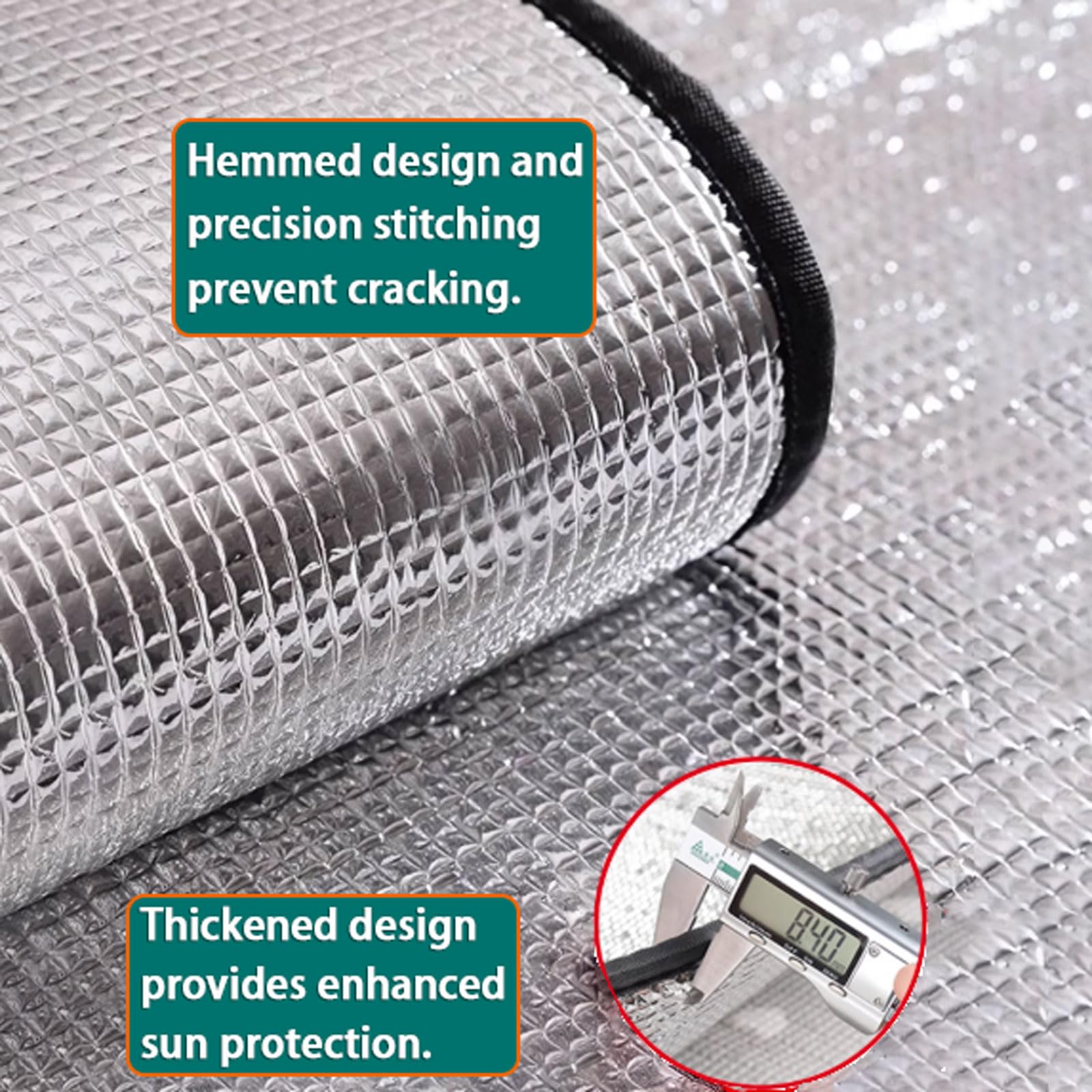 Sonnenschutz for den Kühlschrank,Isolierdecke for Gefrierschrank und Kühlraum,universeller energiesparender Sonnenschutz for den Gefrierschrank,Aluminiumfolie,isolierender Schatten