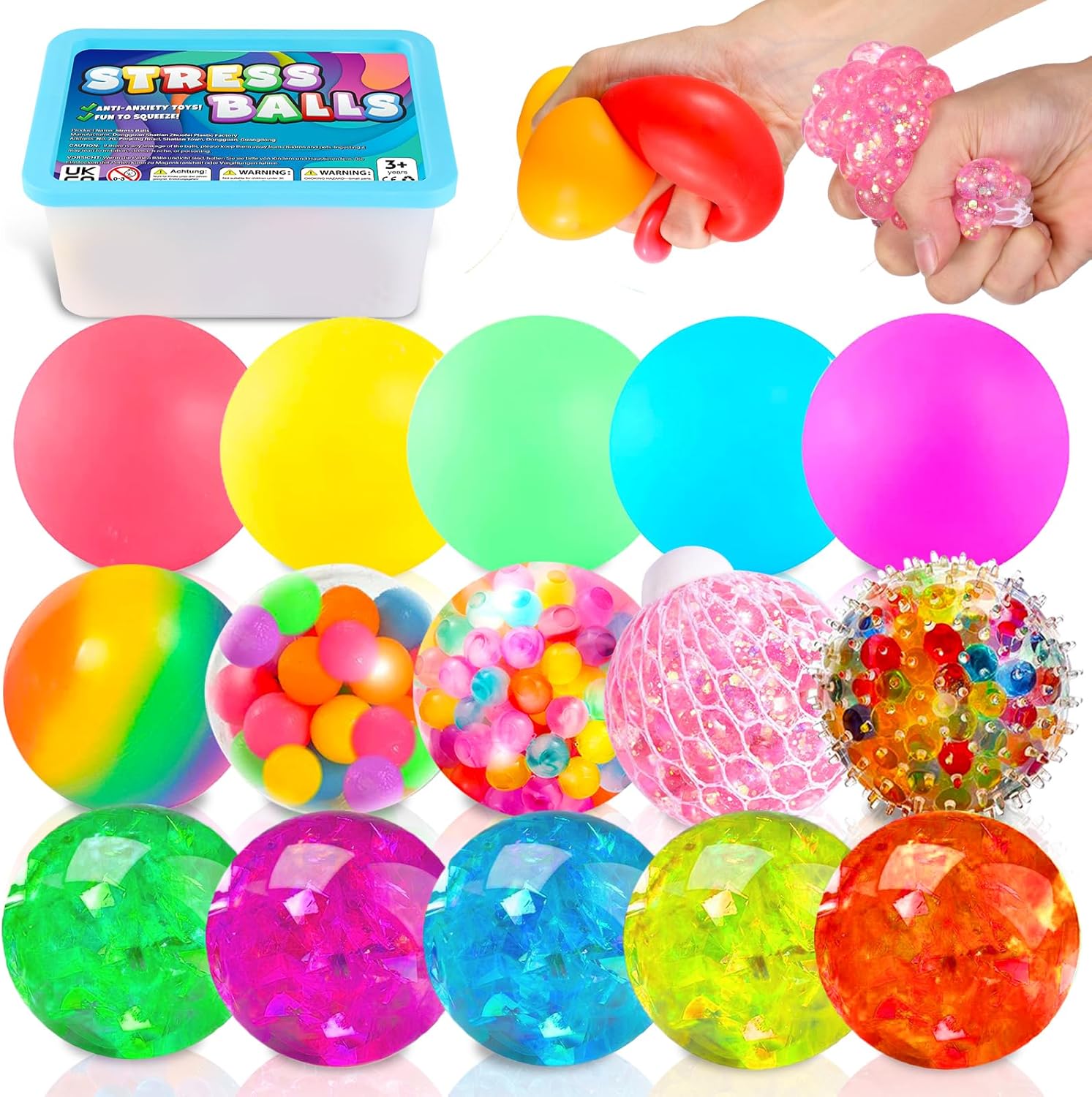 Sensory Stress Balls 15 Pack Fidget Toys for Lebanon Ubuy