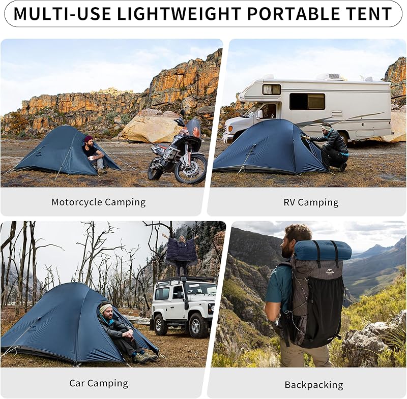 Naturehike Cloud Up 2 Ultralight Kempingstan 2 Személyes Vízálló Hátizsák Túrázáshoz