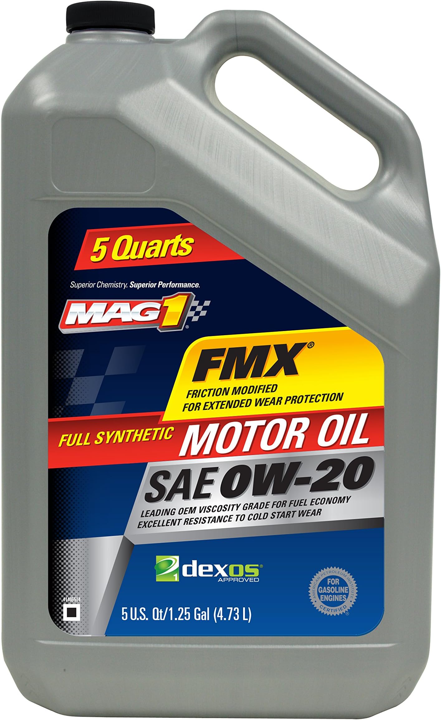 20139 0W-20 Full Synthetic Motor Oil, 5 Quart