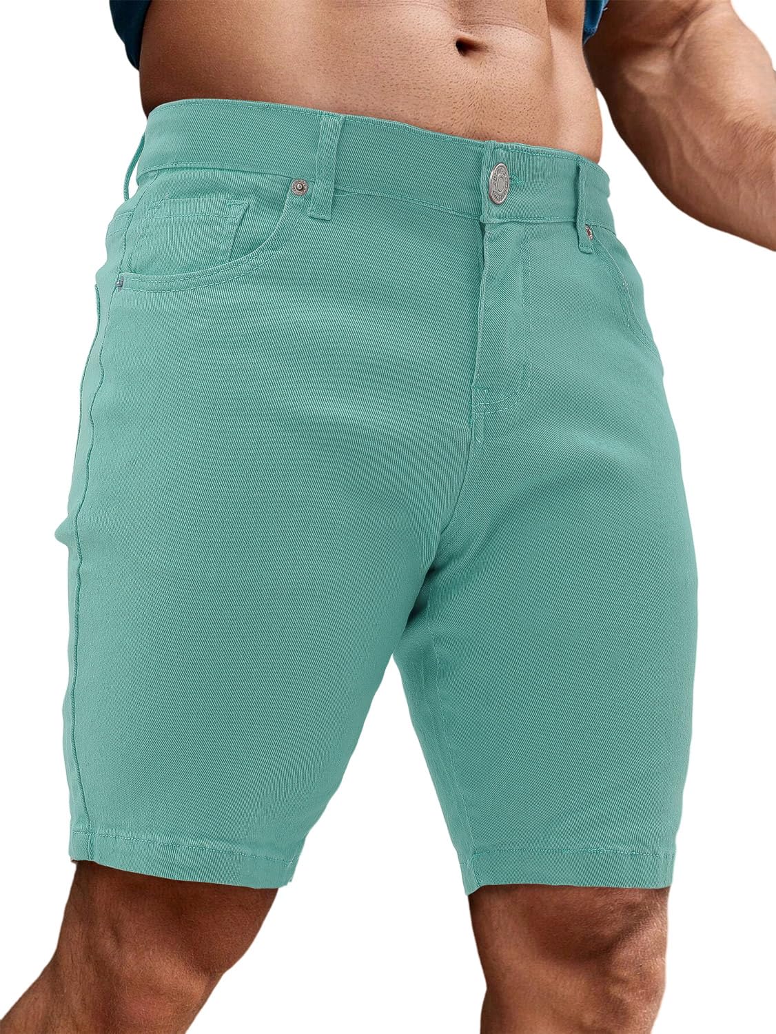 Men's Casual Slim Fit Denim Jean Shorts