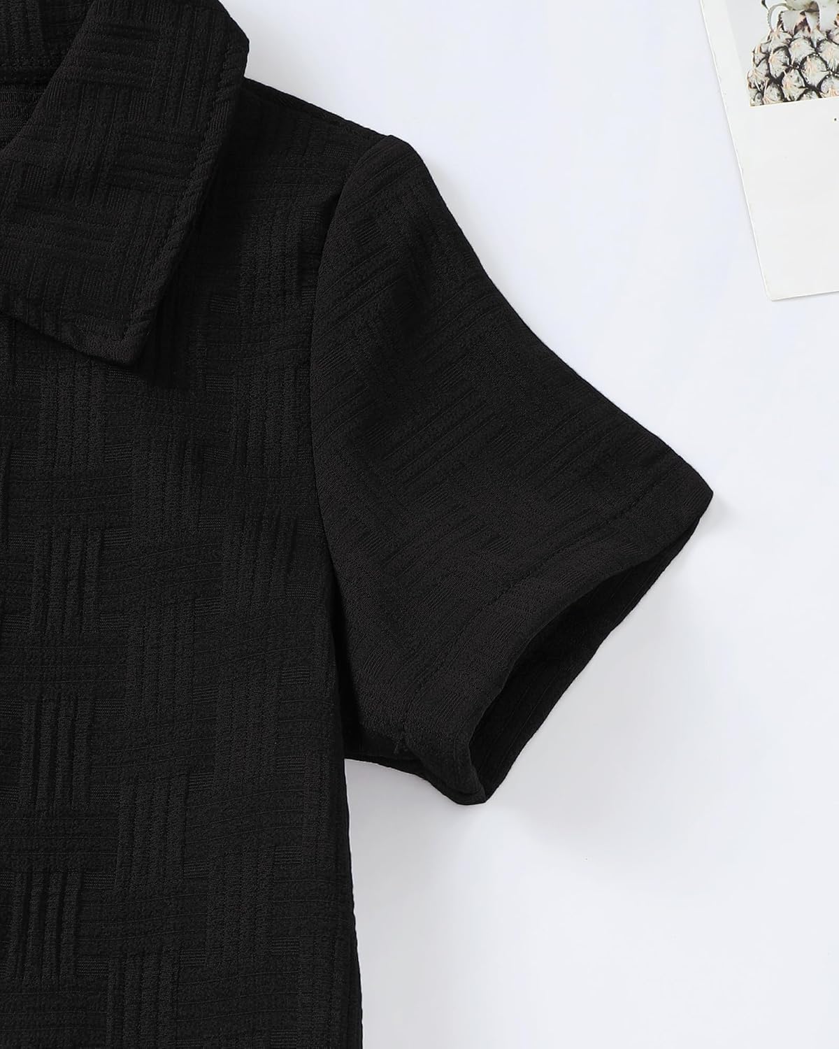 Toddler Boy Clothes Little Kids Summer Outfits Short Sleeve Button Down Shirt Top Shorts Set 2PCS Boy's Clothing - Image 7