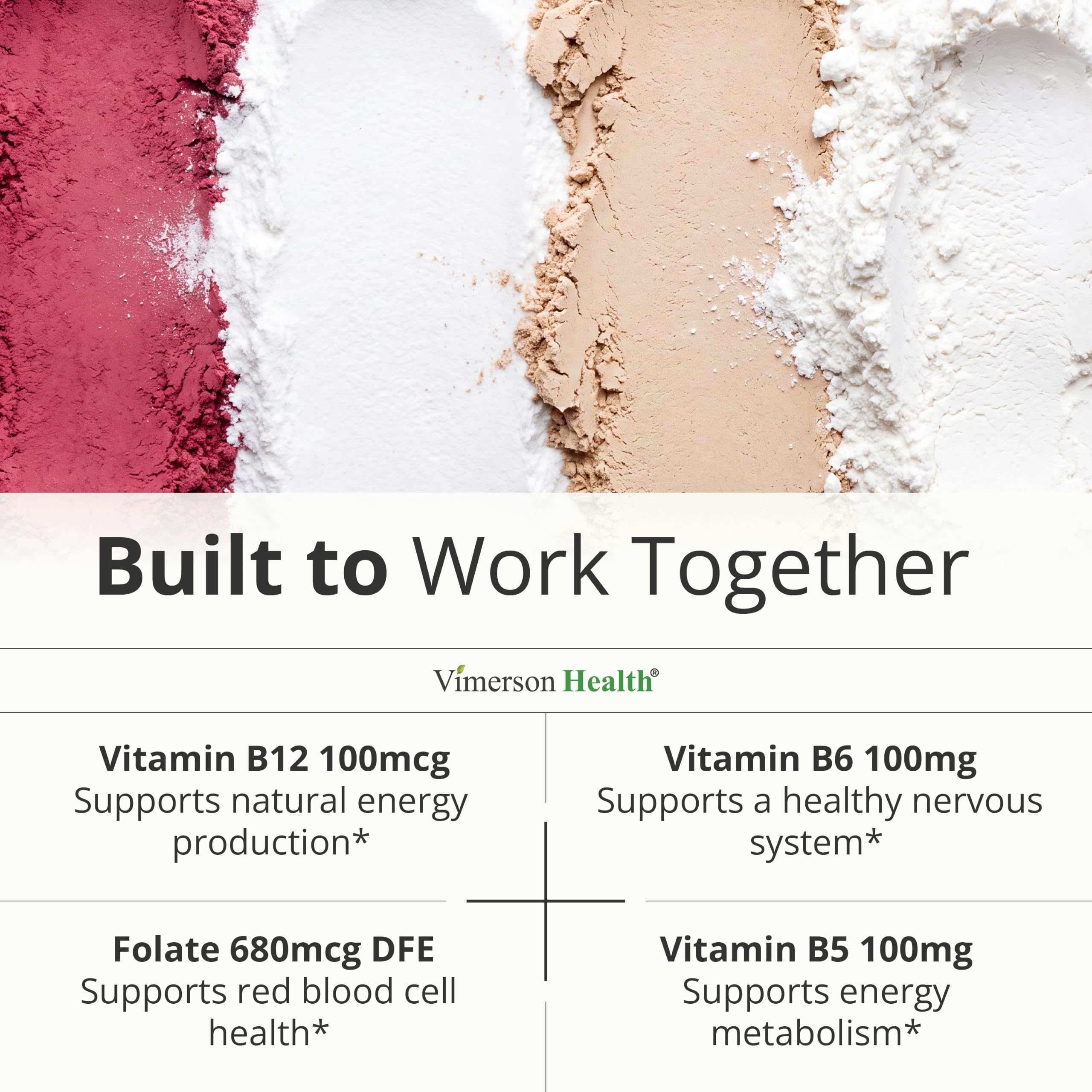 Vitamin B Complex w/ B12, Niacin & Folic Acid 400mcg for Mood - 30 Tablets — Amazon image 5