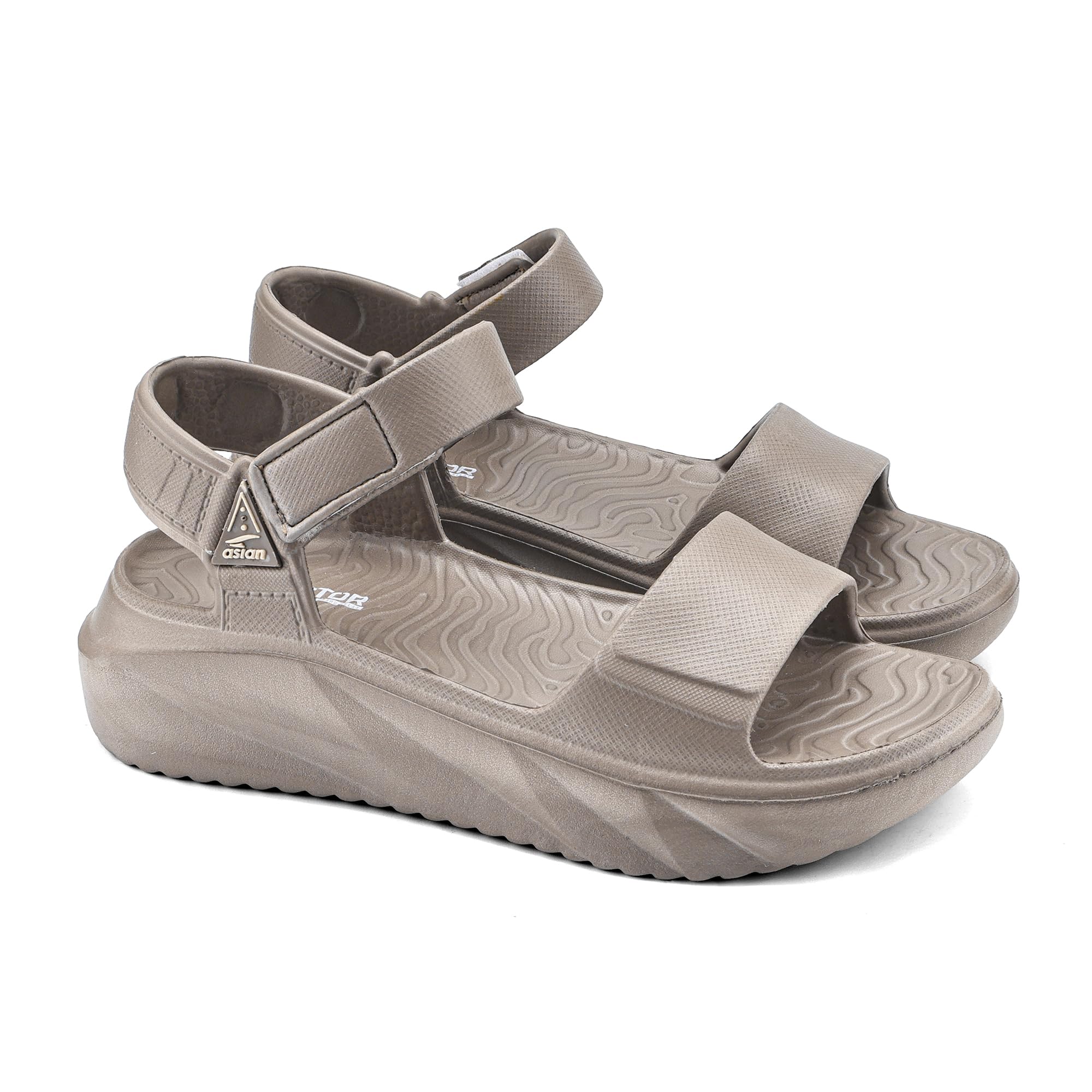 asian Indigo-32 Women’s Casual Platform Sandals with Adjustable Strap | Lightweight EVA Sandals with Comfortable Cushioning Footbed for Travel-picture-50