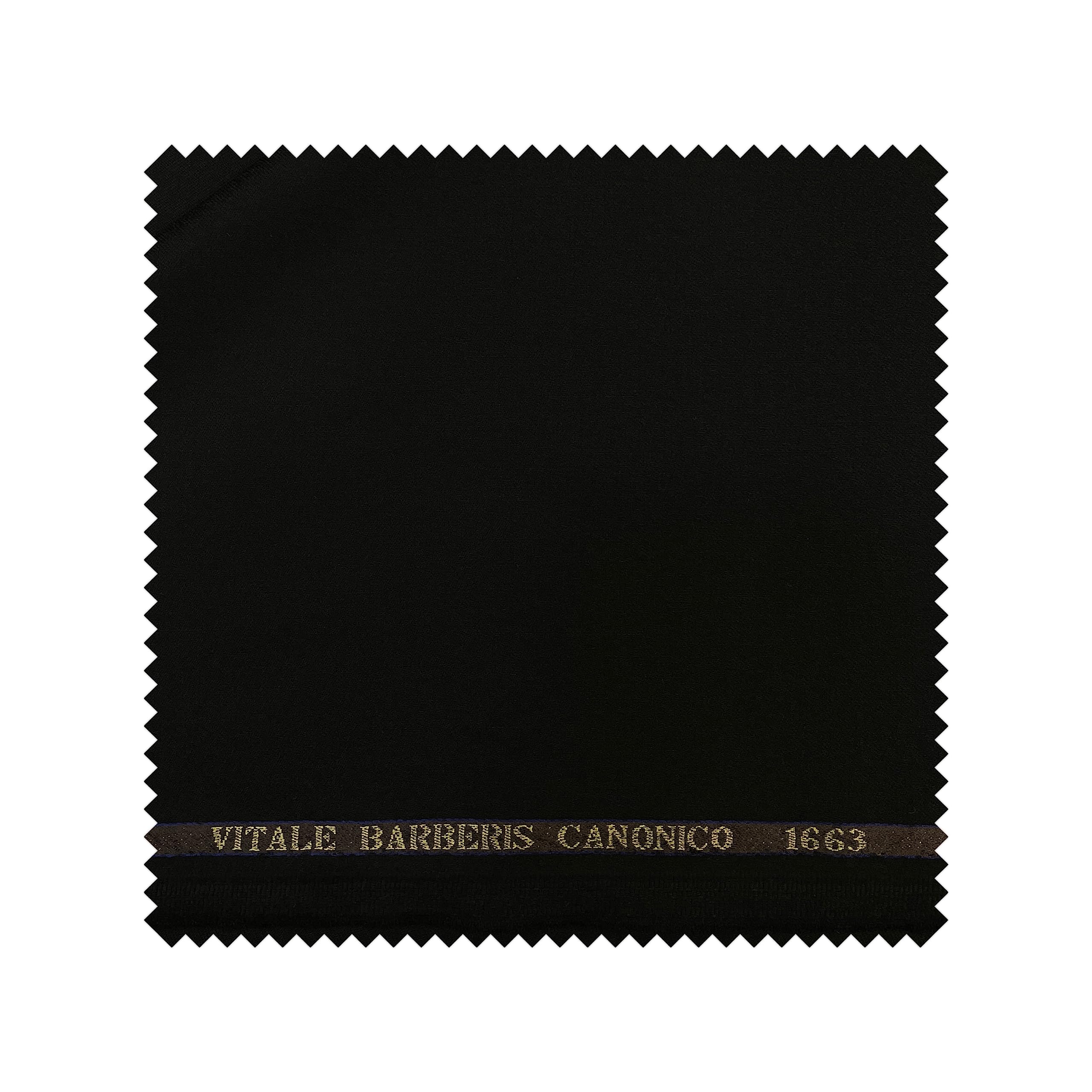 Vitale Barberis Canonico 110's Flannel Coat Fabric (2.25 Meters, Black)