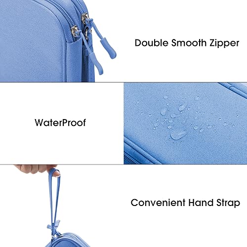 Miniatura 4 de Travel Essentials - Organizador electrónico de cables, bolsa de transporte, portátil, impermeable, de doble capa, bolsa de almacenamiento