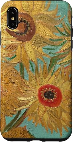 Vincent van Gogh - Carcasa para iPhone XS, diseño de girasoles Vincent van Gogh - Carcasa para iPhone XS, diseño de girasoles