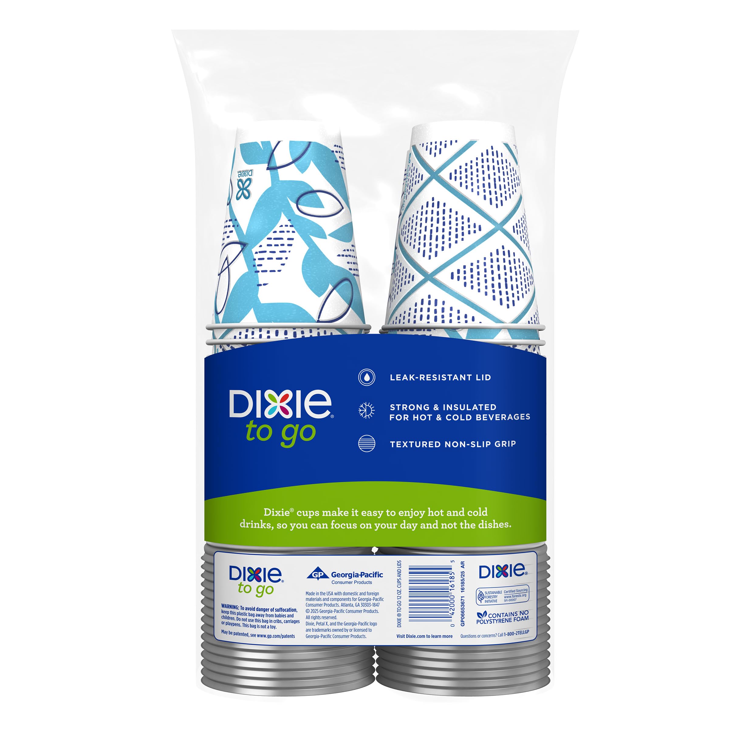 Dixie To Go Cups - Leak-Resistant & Insulated -2 Dixie To Go Cups - Leak-Resistant & Insulated -2