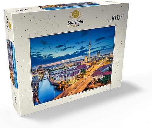 Miniatura 2 de MyPuzzle Skyline Berlin - Rompecabezas prémium de 1000 piezas, fabricado en Estados Unidos