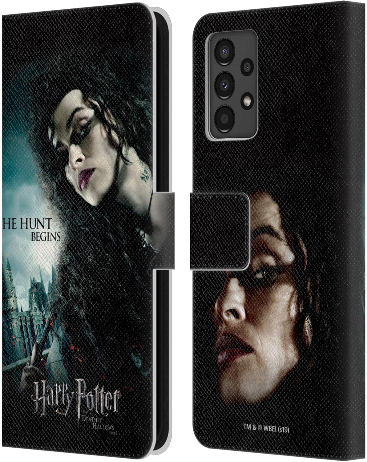Head Case Designs Officially Licensed Harry Potter Bellatrix Lestrange Deathly Hallows VII Leather Wallet Case Compatible with Samsung Galaxy A13 (2022)