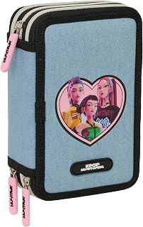 safta K-POP Demon Hunters - HUNTR/X - Astuccio scuola con 37 utili inclusi, astuccio...