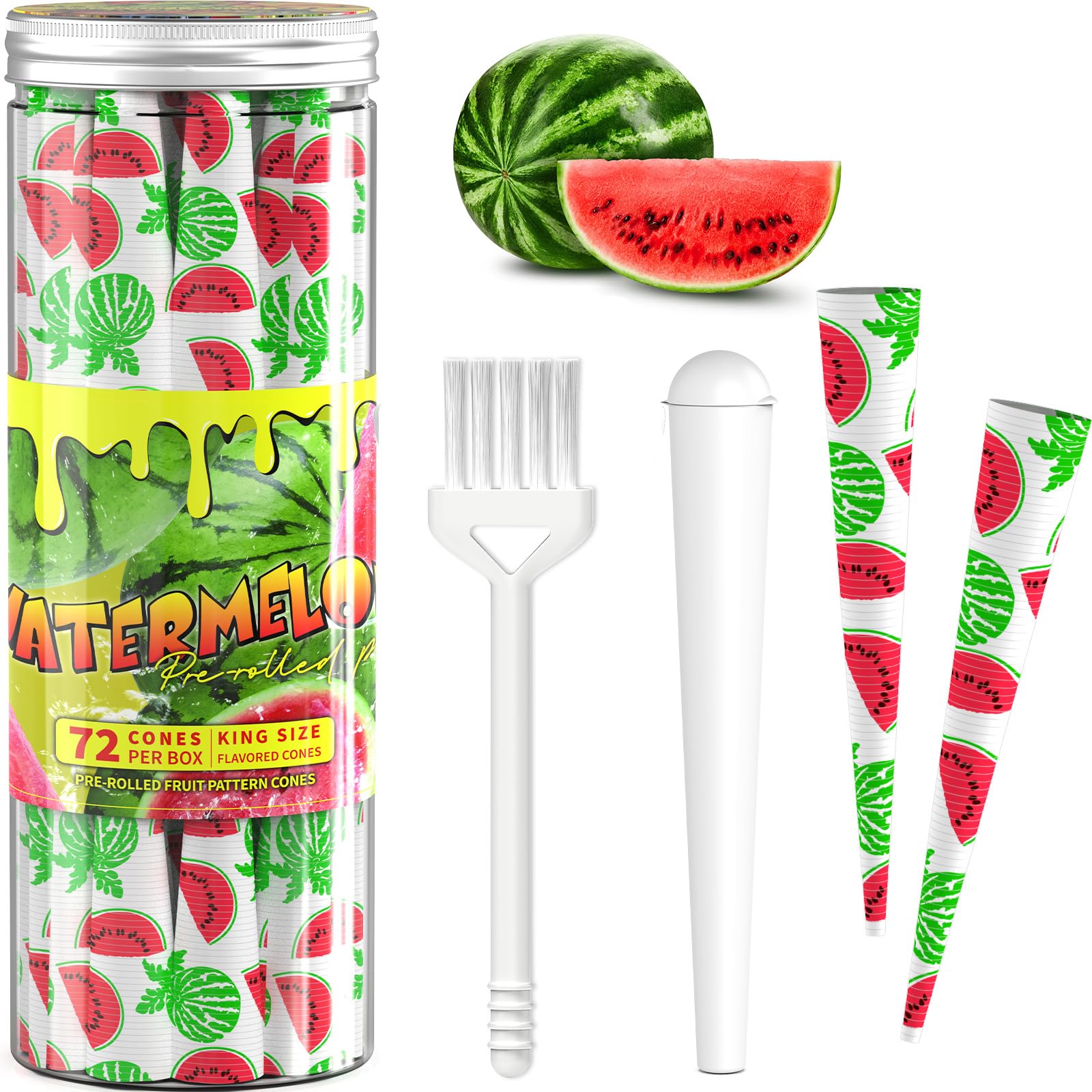 SafeDelux 72 Pack Fruit Flavored Cones Paper King Size - tobacco related products | Mubboo