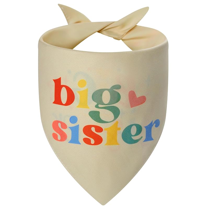 Bandana para Cães Agroon BIG SISTER em Poliéster, Yellow (SIS-color), Tamanho Grande (Large), 1 unidade