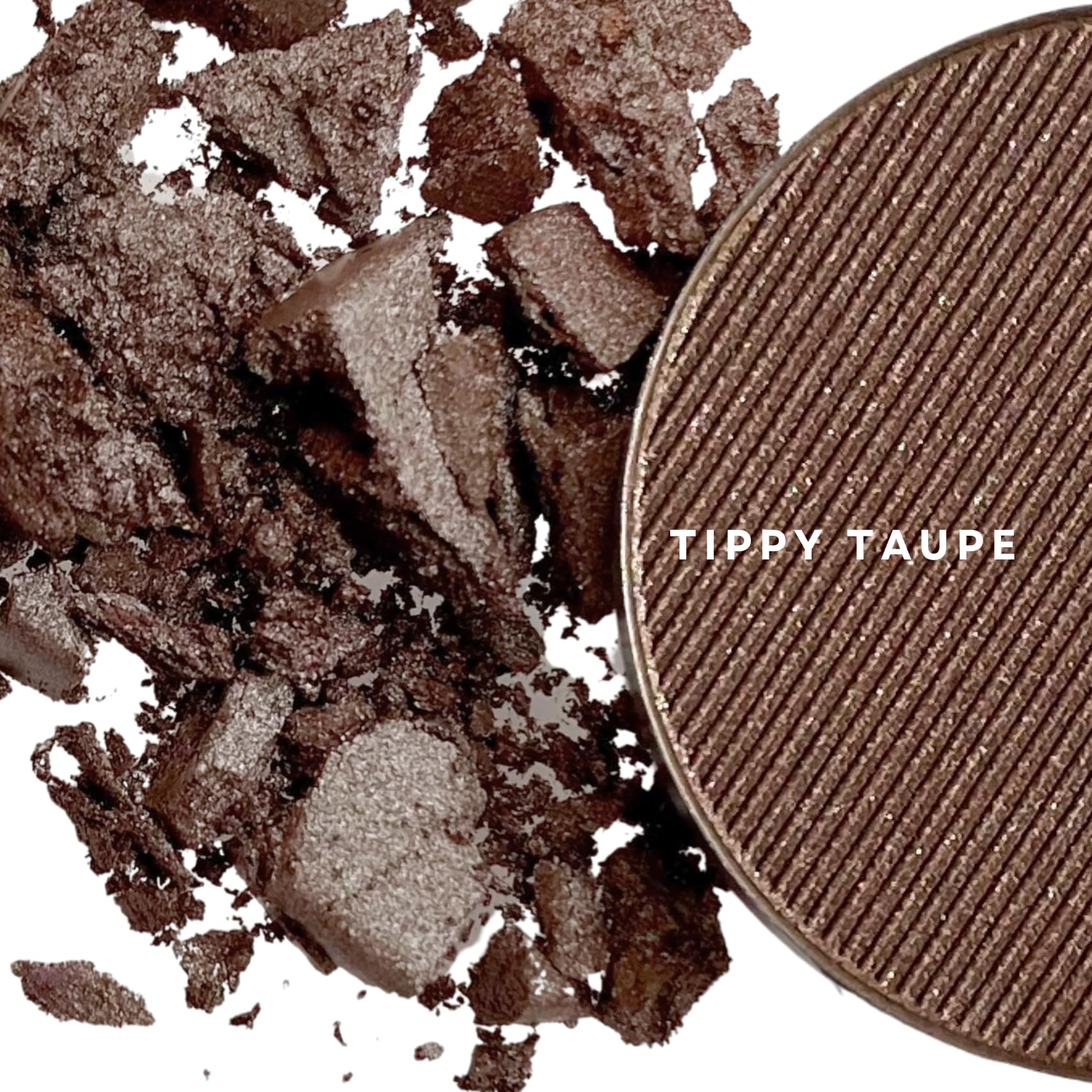 Mini Skinny Duo - Sombra de ojos compacta en Tippy Taupe y Porcelana, duradera, recargable y personalizable, vegano, sartenes de 1.024 in 6