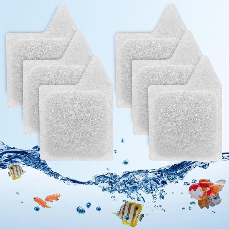 6Pcs XS Filter Cartridges for Tetra Whisper Extra Small Tanks Filter | XS Activated Carbon Replacement Filter Cartridges for Aquarium Kits Less 3 Gallons, Natural Coconut Shell Activated Carbon