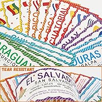 Vista 3 de 21 carteles de países en español, banderas, decoraciones para aulas, países latinoamericanos (nuevo) España, Puerto Rico y Guinea Ecuatorial