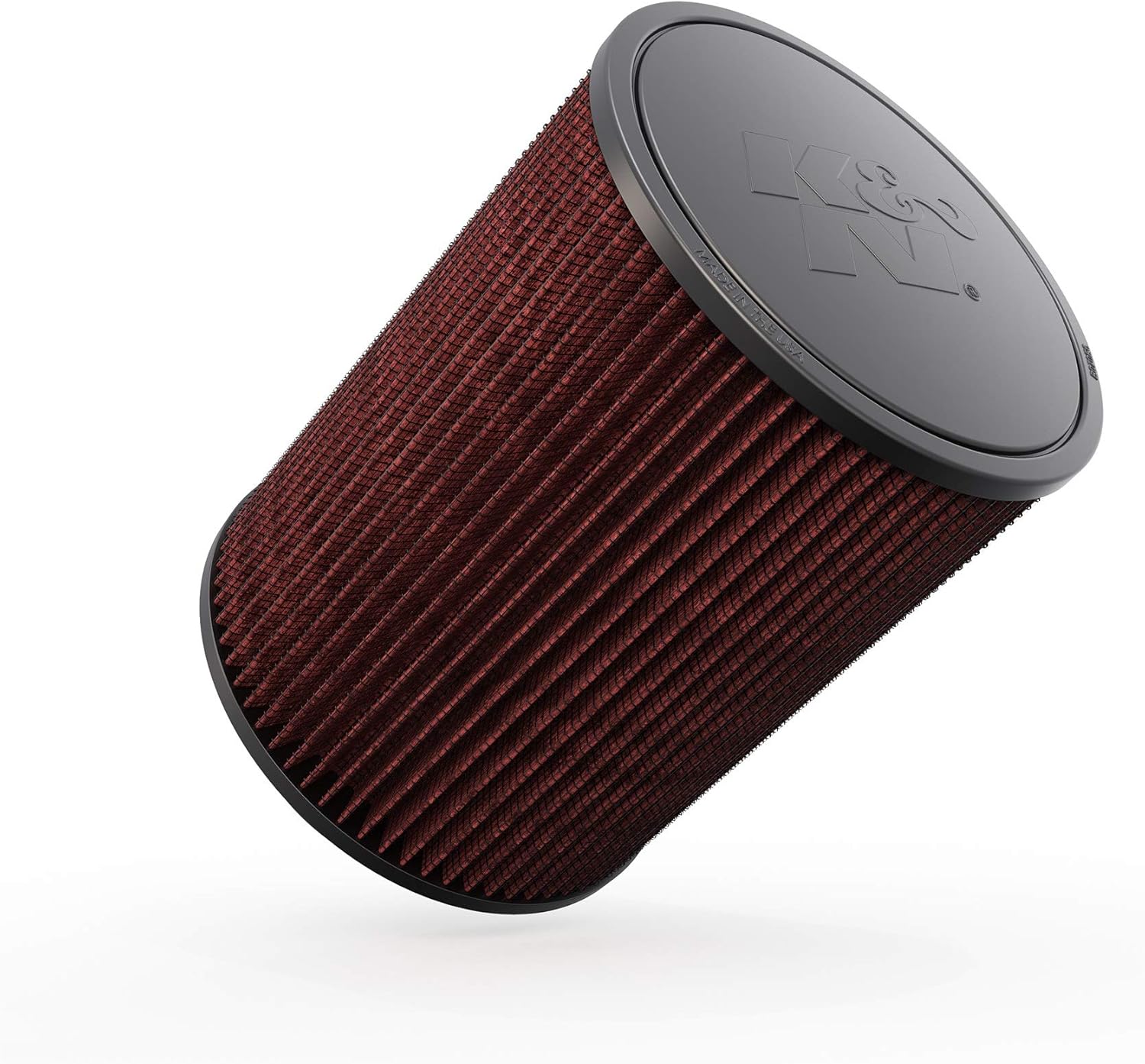 K&N High-Flow Original Lifetime Universal Clamp-On Air Filter: High Performance, Premium, Washable: Flange Diameter: 4 In, Filter Height: 9 In, Flange Length: 1 In, Shape: Round, RD-1460