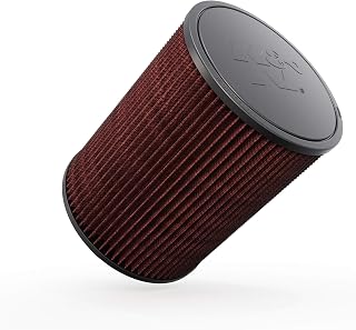 K&N Universal Clamp-On Air Intake Filter: High Performance, Premium, Washable, Replacement Air Filter: Flange Diameter: 4 In, Filter Height: 9 In, Flange Length: 1 In, Shape: Round, RD-1460