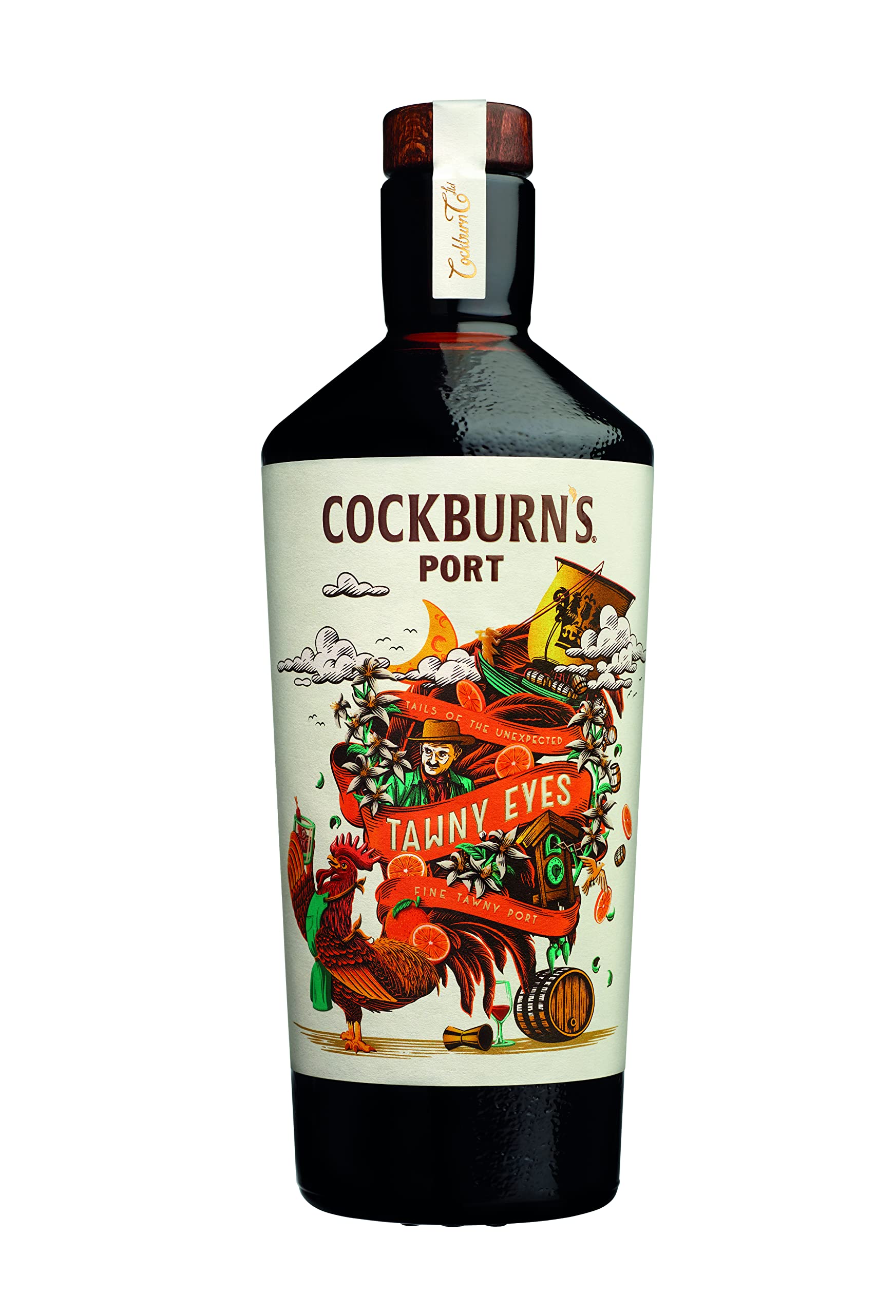Cockburn's Tawny Eyes Port 75cl, 19% ABV - Porto Wine - Barrel Aged Tawny from Fine Casks - Ideal Neat or for Ginger Beer Cocktails - Honey, Caramel, Vanilla - Gifts for Wine Lovers