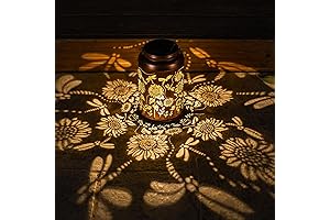 Solar Garden Lights, 7 Colors Changing Dragonfly Lantern