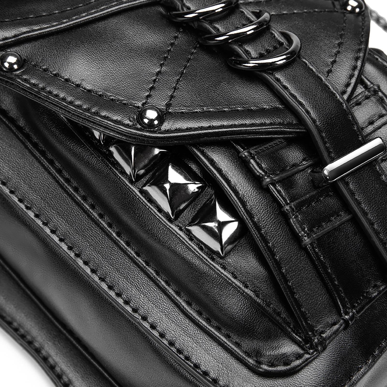 - Borsa a Renaissance Drop, Steampunk in pelle | PU, Retrò Punk impermeabili da donna | Festival all'aperto, cosplay, streetwear, avventura, dail