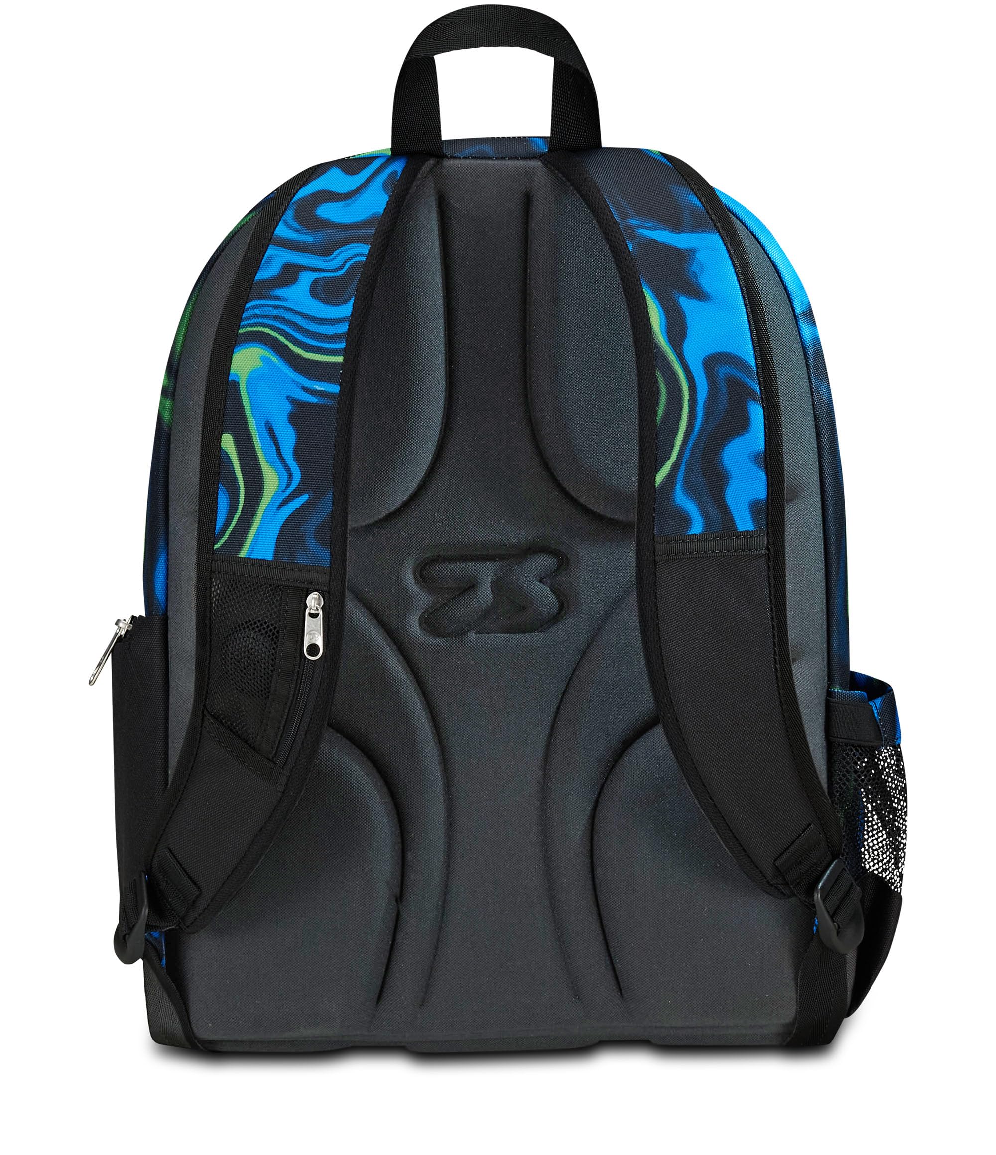 Seven Zaino Scuola Advanced, Nero Blu, Multi-Shade Boy, Zaino Doppio Scomparto Con Cassa Speaker Wireless Su Spallaccio, Tasca Porta PC o Tablet, Tasca Porta Borraccia e Organizer, Zaino Scuole Medie