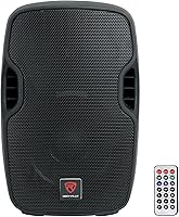 Vista 1 de Rockville BPA10 10" 400W Peak Powered PA DJ Speaker with Bluetooth, USB/SD Player, FM Radio, XLR/RCA/1/4"/Aux Inputs, Remote, Flyable & Stand Mount