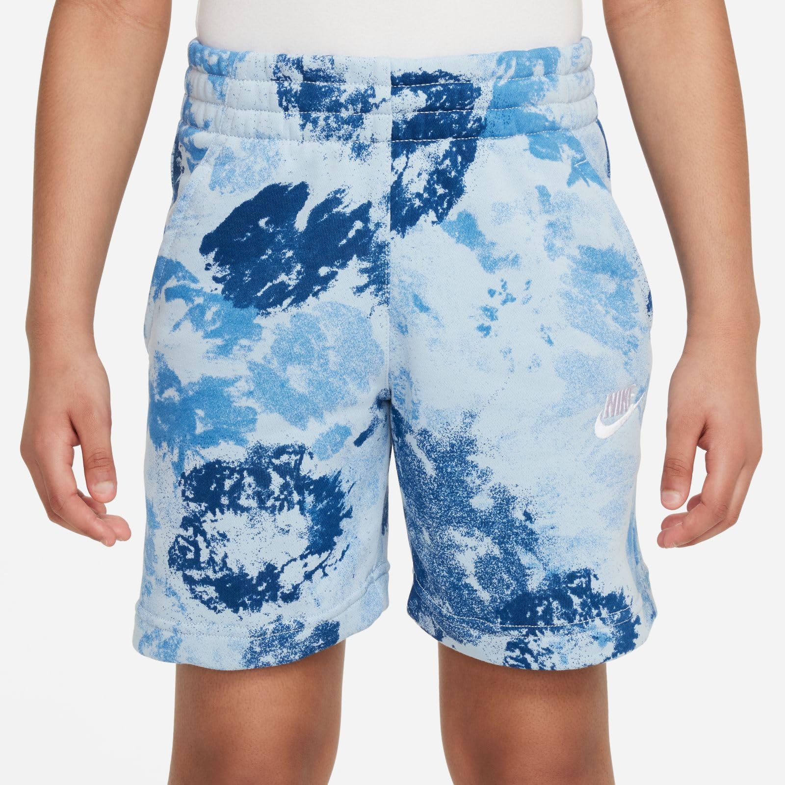NIKE Kinder Sportswear Club Ft Short Wash Aop - Shorty Uniseks - dzieci