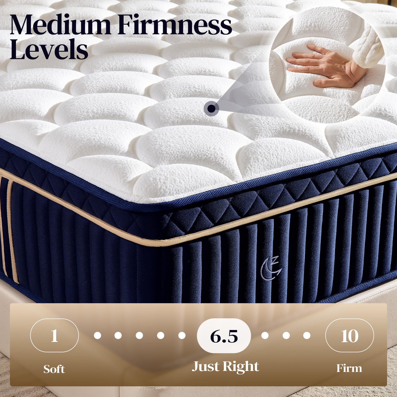 Best King Size Mattresses to Shop in 2026 2 Generic King Size Mattress, 14 Inch Hybrid King Mattress in a Box, Medium Firm M — product photo